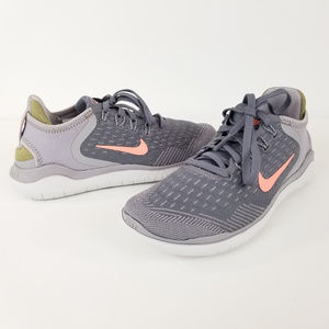 Nike Women's Free Run 2017 Gunsmoke/Crimson Pulse